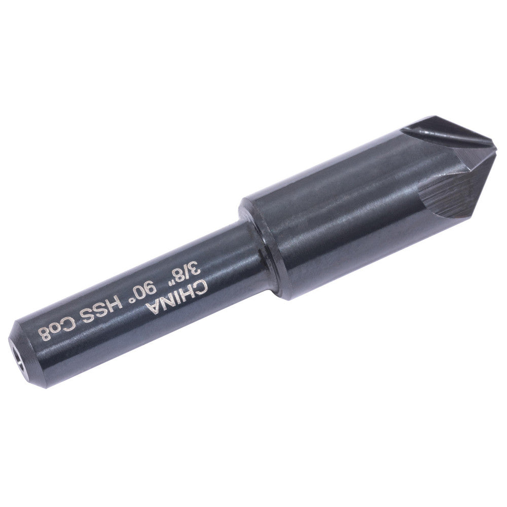 Hertel GX89330070 Countersink 3/8" Head Dia, 90.00 deg Included Angle, 4 Flute, High-Speed Steel, Right Hand Cut