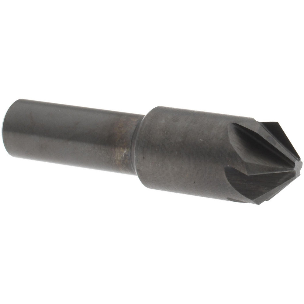 Hertel GX89330310 Countersink 1/2" Head Dia, 90.00 deg Included Angle, 6 Flute, High-Speed Steel, Right Hand Cut