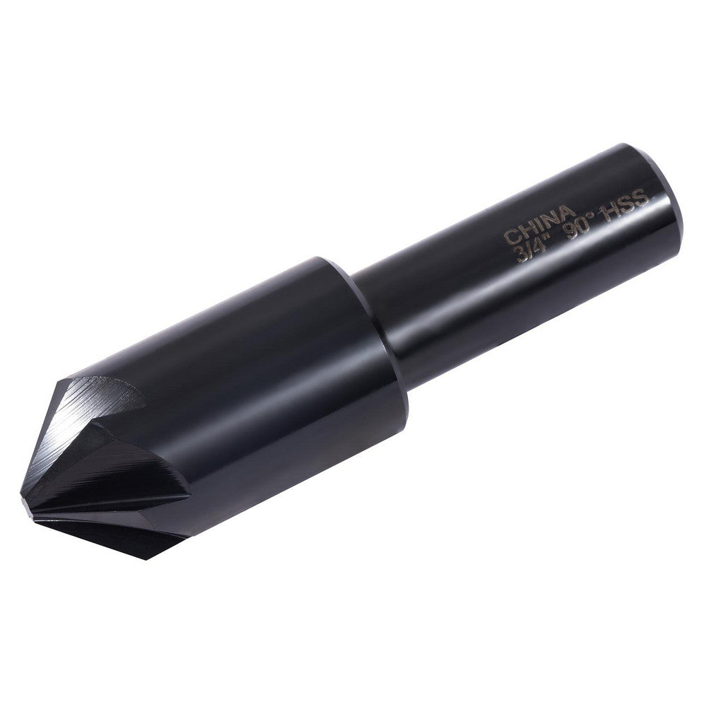 Hertel GX89330336 Countersink 3/4" Head Dia, 90.00 deg Included Angle, 6 Flute, High-Speed Steel, Right Hand Cut