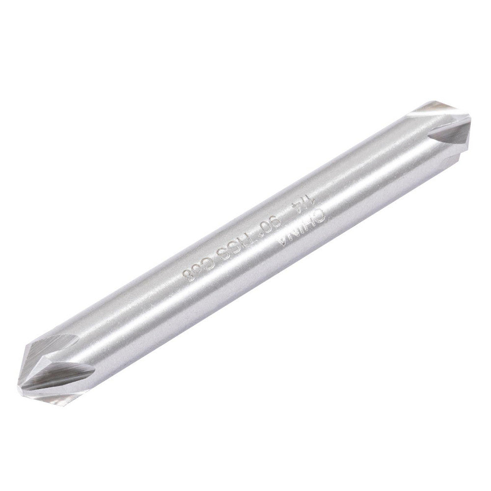 Hertel GX89330369 Countersink 1/4" Head Dia, 90.00 deg Included Angle, 6 Flute, High-Speed Steel, Right Hand Cut