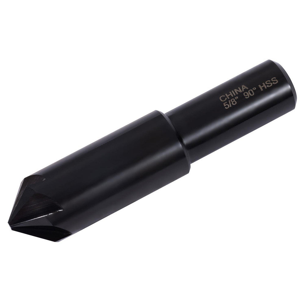 Hertel GX89330468 Countersink 5/8" Head Dia, 90.00 deg Included Angle, 6 Flute, High-Speed Steel, Right Hand Cut
