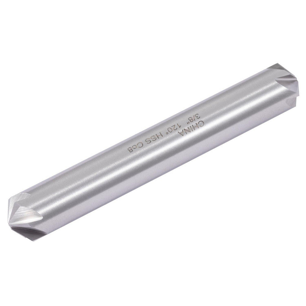 Hertel GX89330526 Countersink 3/8" Head Dia, 120.00 deg Included Angle, 6 Flute, High-Speed Steel, Right Hand Cut
