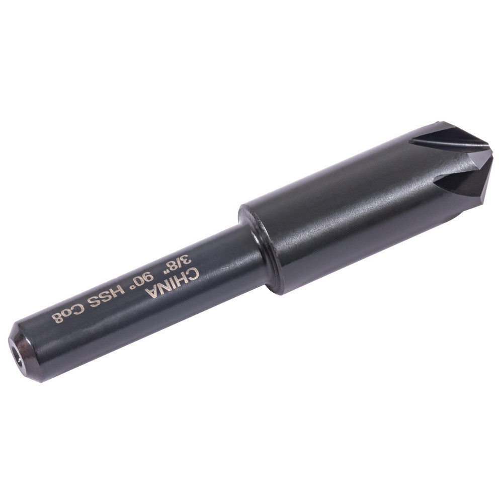 Hertel GX89330534 Countersink 3/8" Head Dia, 90.00 deg Included Angle, 6 Flute, High-Speed Steel, Right Hand Cut