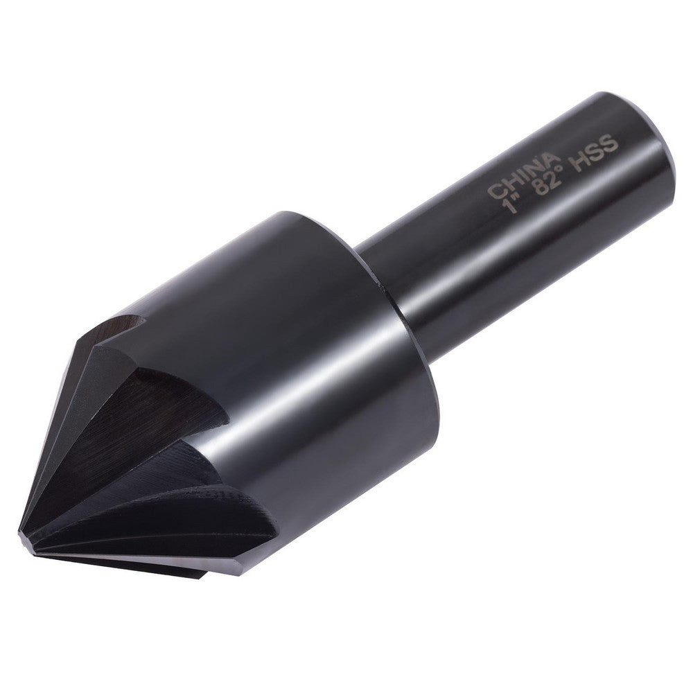 Hertel GX89330666 Countersink 1" Head Dia, 82.00 deg Included Angle, 6 Flute, High-Speed Steel, Right Hand Cut