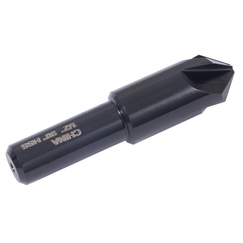 Hertel GX89330690 Countersink 1/2" Head Dia, 90.00 deg Included Angle, 4 Flute, High-Speed Steel, Right Hand Cut