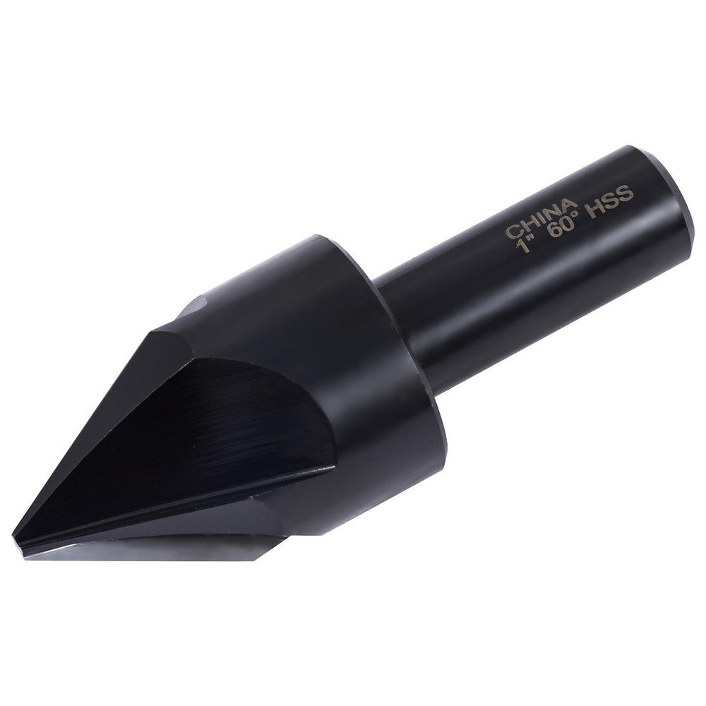 Hertel GX89331045 Countersink 1" Head Dia, 60.00 deg Included Angle, 4 Flute, High-Speed Steel, Right Hand Cut