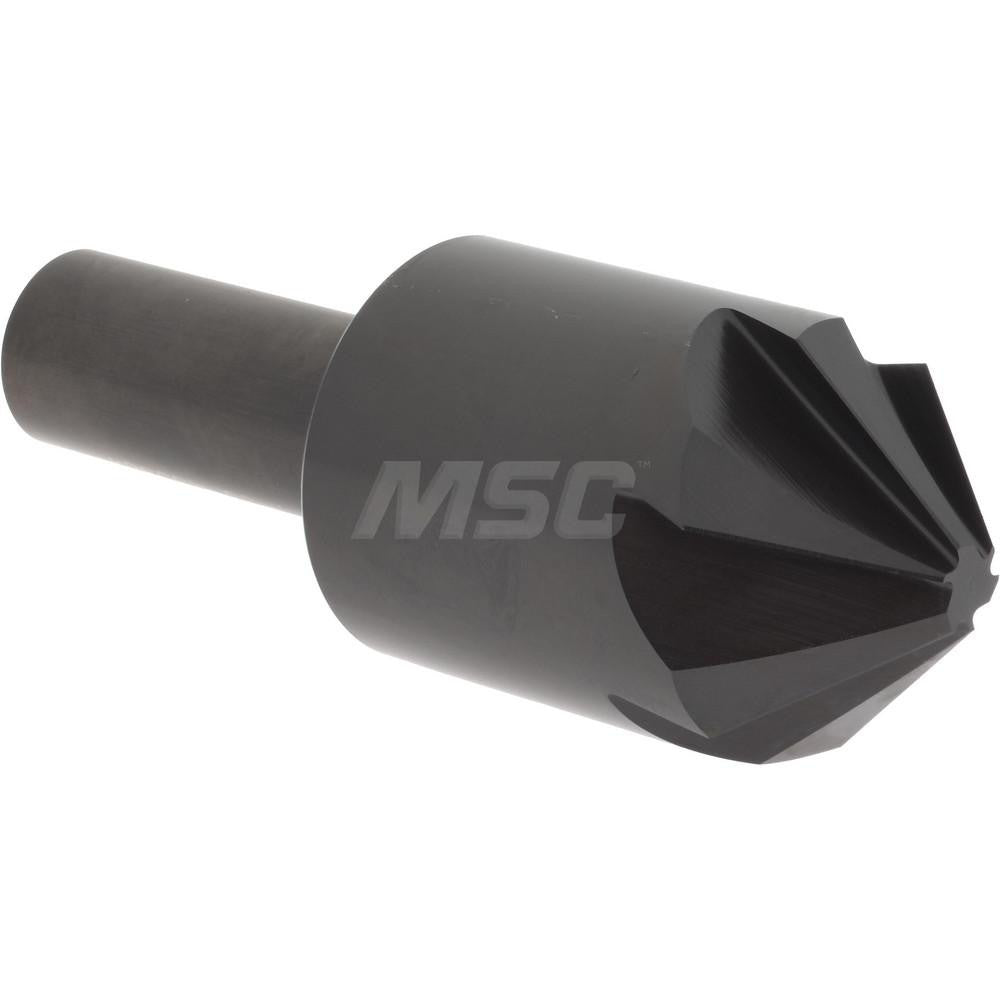 Hertel GX89331292 Countersink 1" Head Dia, 90.00 deg Included Angle, 6 Flute, High-Speed Steel, Right Hand Cut