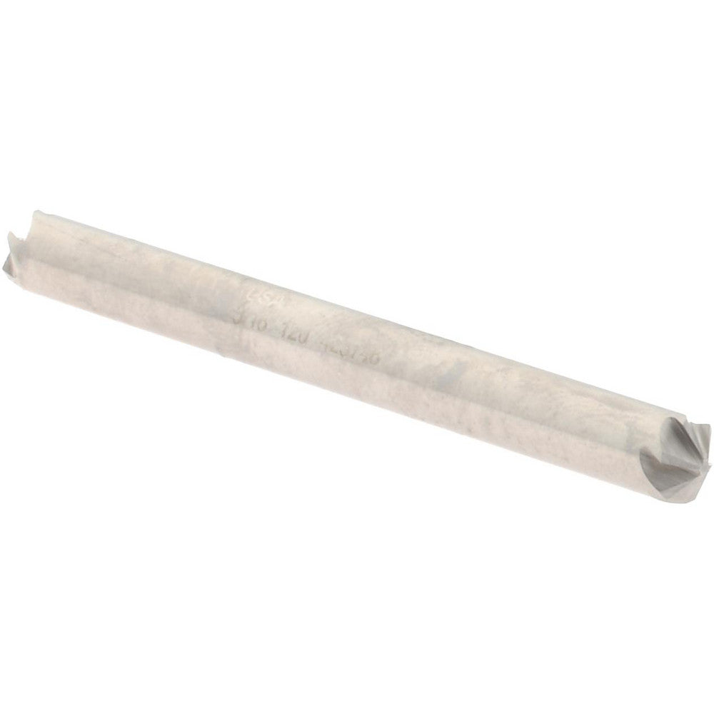 Hertel GX89331342 Countersink 3/16" Head Dia, 120.00 deg Included Angle, 6 Flute, High-Speed Steel, Right Hand Cut