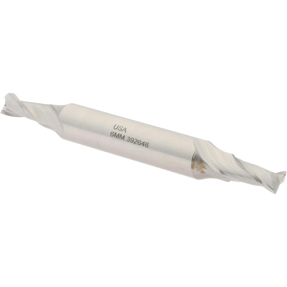 Hertel H89331888 Square End Mill 6.00 mm Dia, 2 Flute, Cobalt