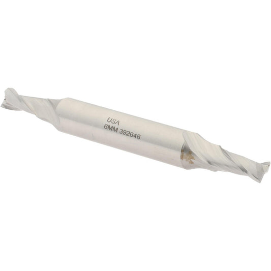 Hertel H89331888 Square End Mill 6.00 mm Dia, 2 Flute, Cobalt