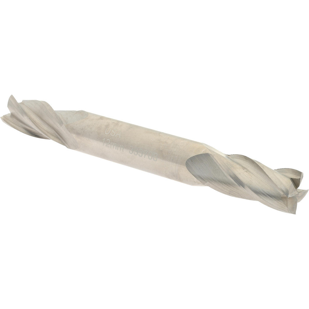 Hertel H89331896 Square End Mill 0.4724'' Dia, 1'' LOC, 1/2'' Shank Dia, 4-1/8'' OAL, 4 Flutes, High Speed Steel