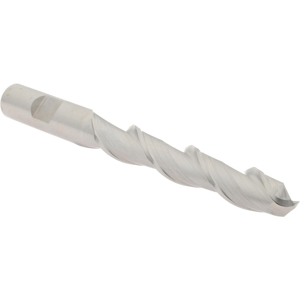Hertel H89332209 Ball End Mill 1/2" Dia, 3" LOC, 2 Flute, High Speed Steel