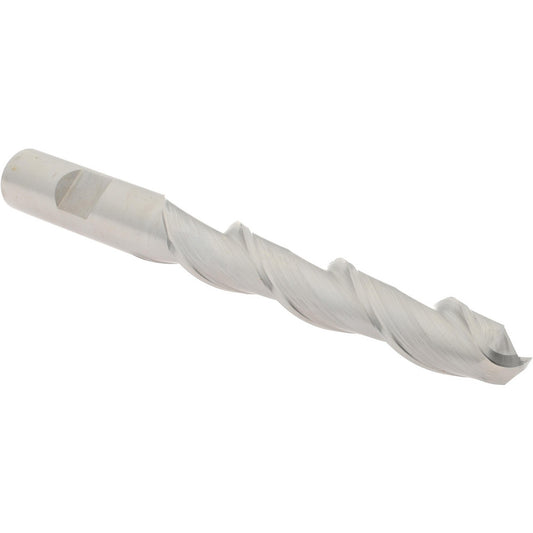 Hertel H89332209 Ball End Mill 1/2" Dia, 3" LOC, 2 Flute, High Speed Steel