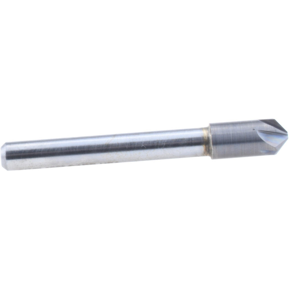 Hertel 336-004080 Countersink 5/16" Head Dia, 100.00 deg Included Angle, 6 Flute, Solid Carbide, Right Hand Cut
