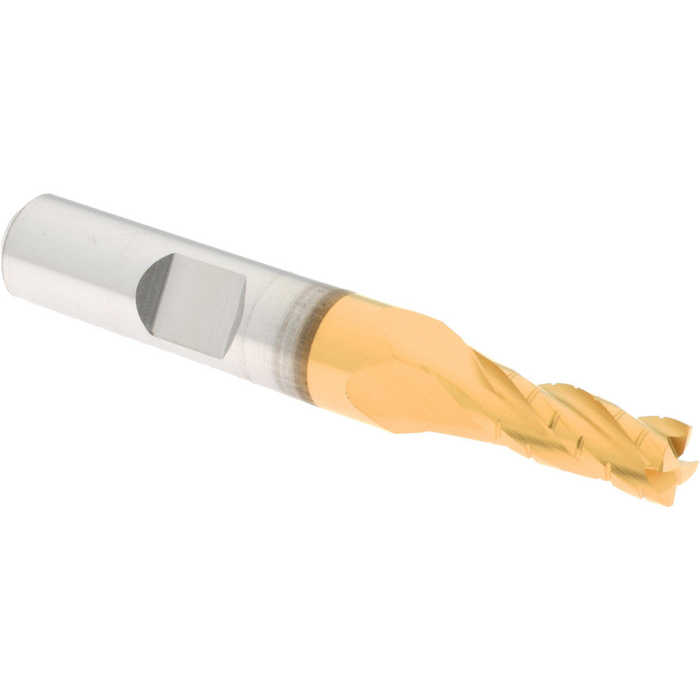 Hertel H89333199 Roughing & Finishing End Mill 1/4" Dia, 4 Flutes, Square End, Cobalt
