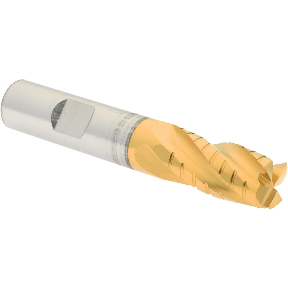 Hertel H89333223 Roughing & Finishing End Mill 1/2" Dia, 4 Flutes, Square End, Cobalt