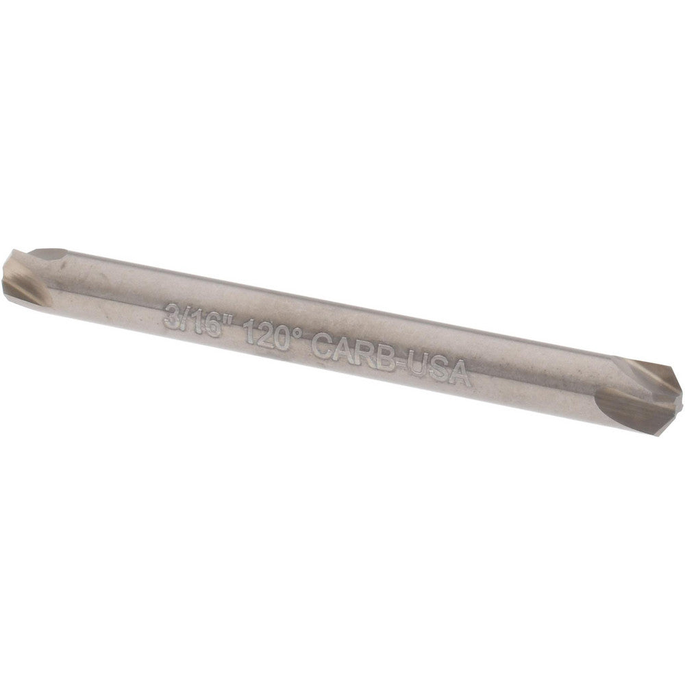 Hertel 334-202100 Countersink 3/16" Head Dia, 120.00 deg Included Angle, 4 Flute, Solid Carbide, Right Hand Cut