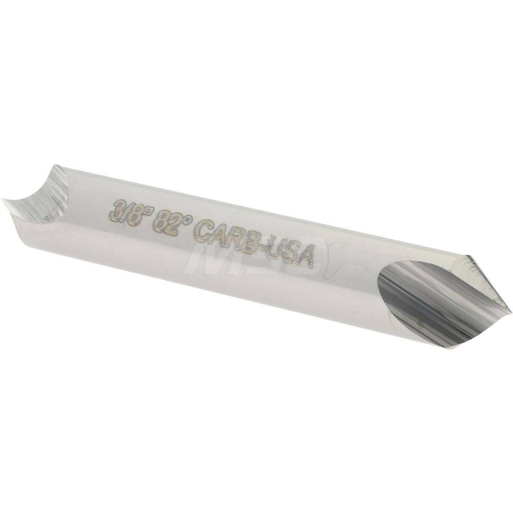 Hertel 331-205060 Countersink 3/8" Head Dia, 82.00 deg Included Angle, 1 Flute, Solid Carbide, Right Hand Cut