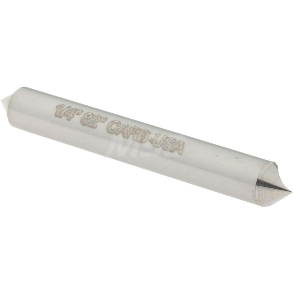 Hertel 331-203060 Countersink 1/4" Head Dia, 82.00 deg Included Angle, 1 Flute, Solid Carbide, Right Hand Cut