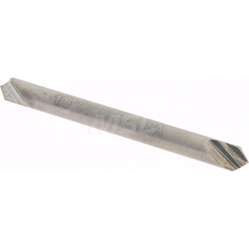 Hertel 331-201070 Countersink 1/8" Head Dia, 90.00 deg Included Angle, 1 Flute, Solid Carbide, Right Hand Cut