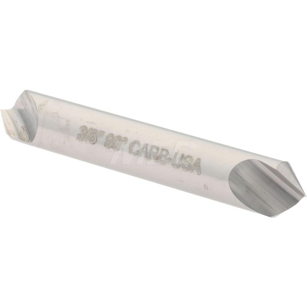 Hertel 331-205070 Countersink 3/8" Head Dia, 90.00 deg Included Angle, 1 Flute, Solid Carbide, Right Hand Cut