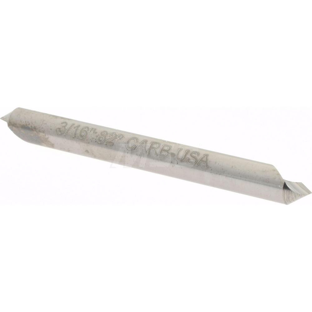 Hertel 331-202060 Countersink 3/16" Head Dia, 82.00 deg Included Angle, 1 Flute, Solid Carbide, Right Hand Cut