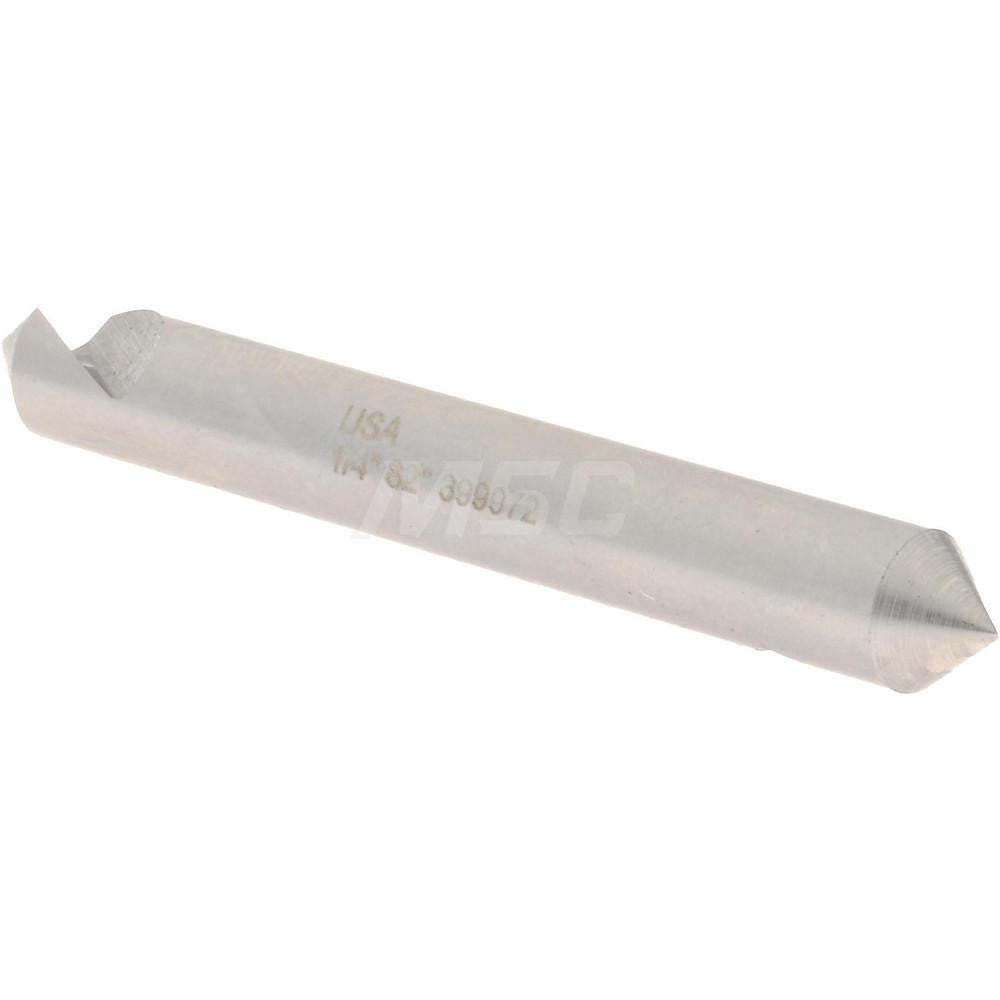 Hertel GX89339410 Countersink 1/4" Head Dia, 82.00 deg Included Angle, 1 Flute, High-Speed Steel, Right Hand Cut