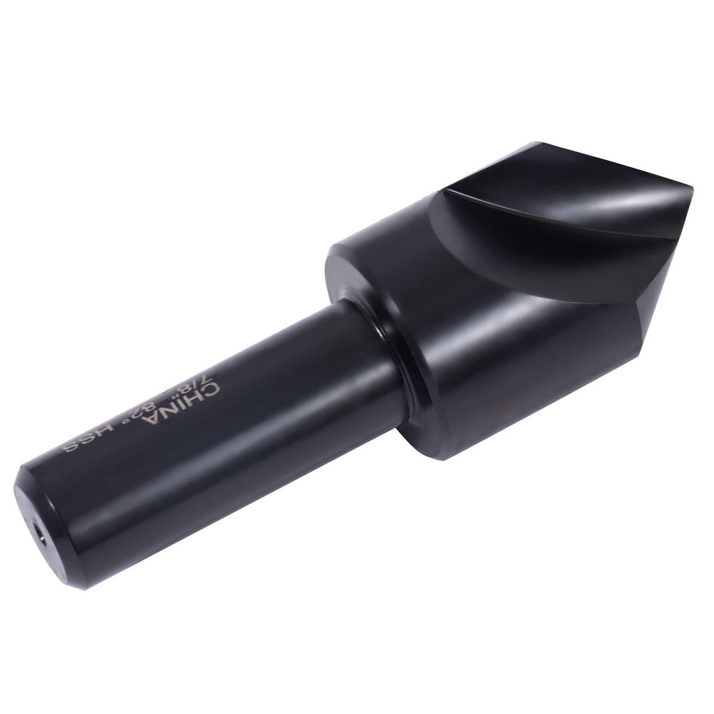 Hertel GX89339808 Countersink 7/8" Head Dia, 82.00 deg Included Angle, 1 Flute, High-Speed Steel, Right Hand Cut