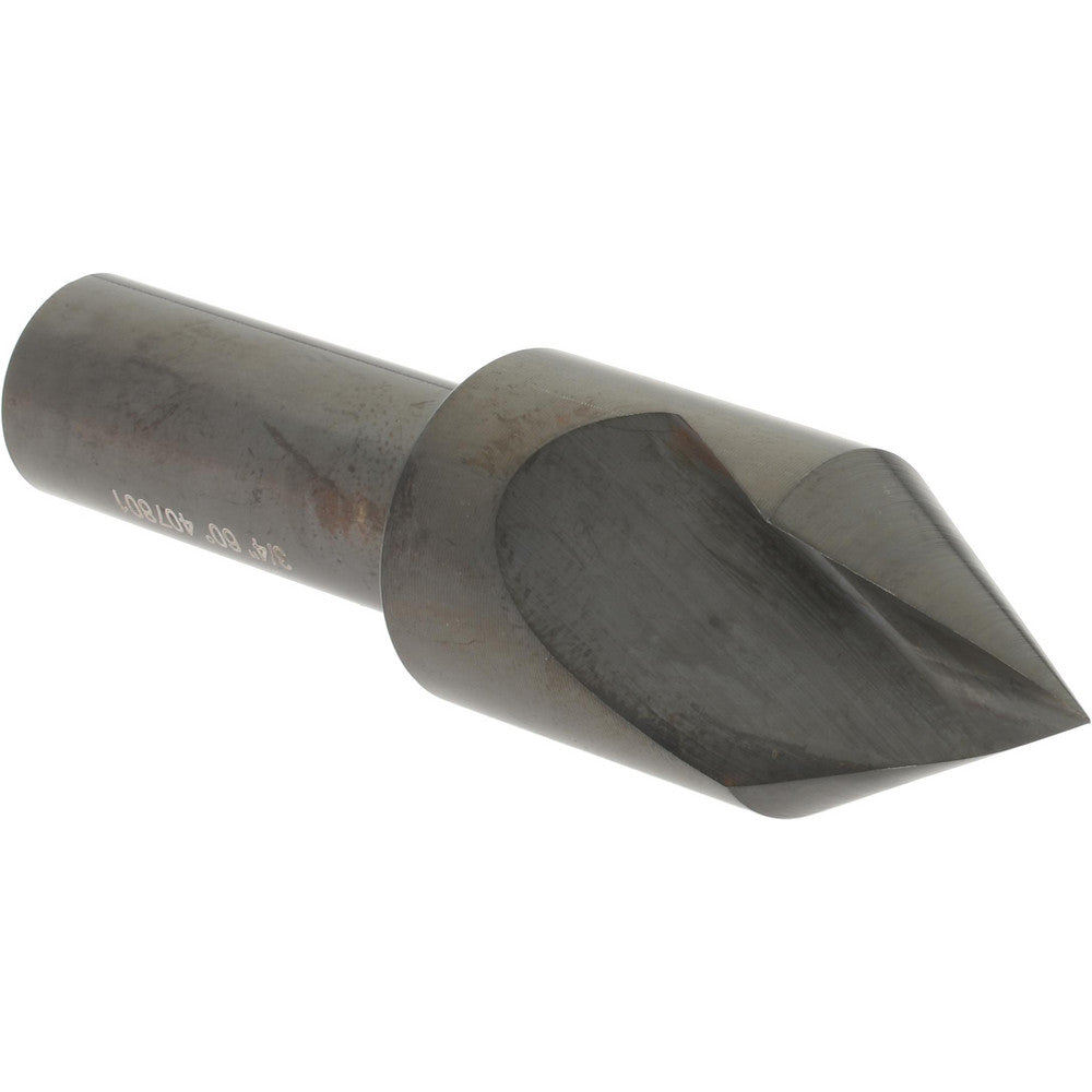 Hertel GX89340020 Countersink 3/4" Head Dia, 60.00 deg Included Angle, 1 Flute, High-Speed Steel, Right Hand Cut