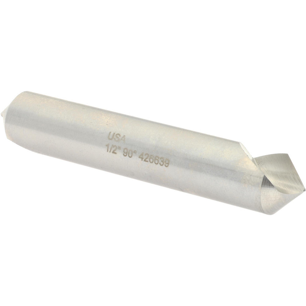 Hertel GX89340541 Countersink 1/2" Head Dia, 90.00 deg Included Angle, 1 Flute, High-Speed Steel, Right Hand Cut