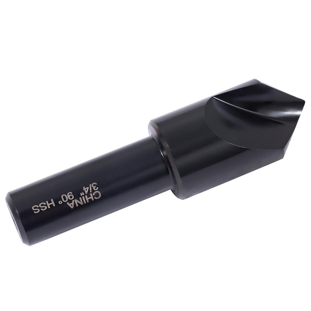 Hertel GX89340590 Countersink 3/4" Head Dia, 90.00 deg Included Angle, 1 Flute, High-Speed Steel, Right Hand Cut