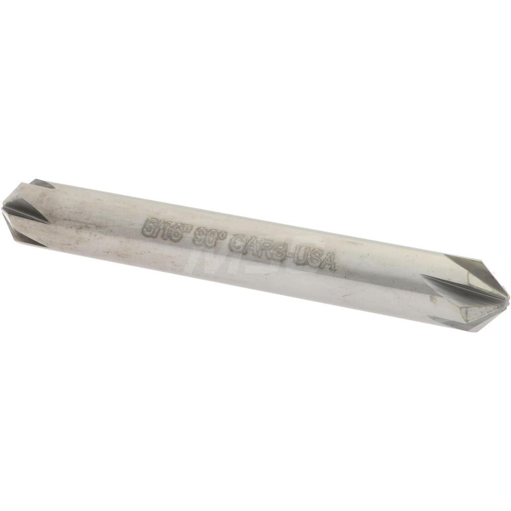 Hertel 336-204070 Countersink 5/16" Head Dia, 90.00 deg Included Angle, 6 Flute, Solid Carbide, Right Hand Cut