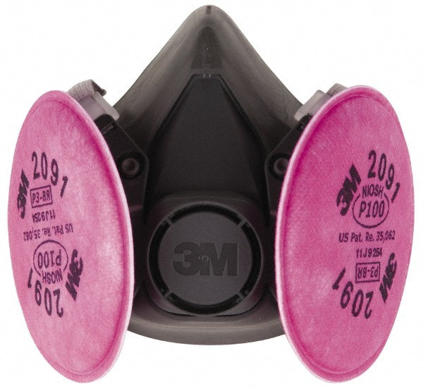 3M 7000126164 Half Facepiece Respirator with Cartridge Large, Thermoplastic Elastomer, Bayonet