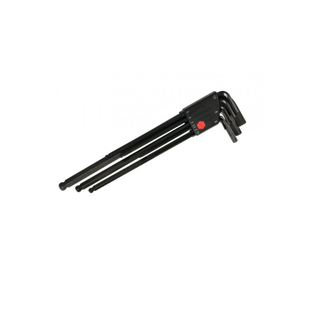 Wiha 36990 9 Piece, L-Key Long Arm Ball End Hex Key Set