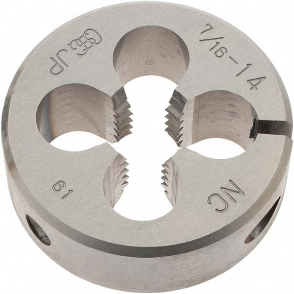 OSG 2707000 Round Die 7/16-14, High Speed Steel