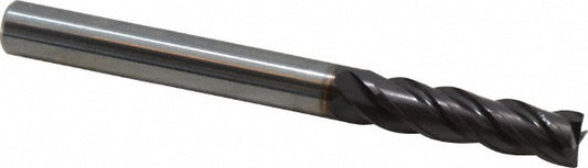 Guhring 9031140047600 Corner Chamfer End Mill 3/16" Dia, 5/8" LOC, 4 Flute, Solid Carbide