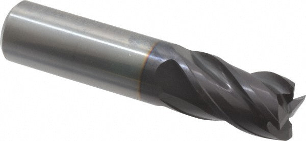 Guhring 9031130158700 Corner Chamfer End Mill 5/8" Dia, 3/4" LOC, 4 Flute, Solid Carbide