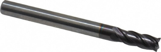 Guhring 9031130047600 Corner Chamfer End Mill 3/16" Dia, 3/8" LOC, 4 Flute, Solid Carbide