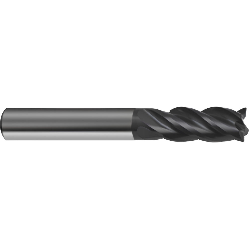 Guhring 9038760063540 Corner Radius End Mill 1/4" Dia, 3/4" LOC, 0.0310" Radius, 4 Flute, Solid Carbide