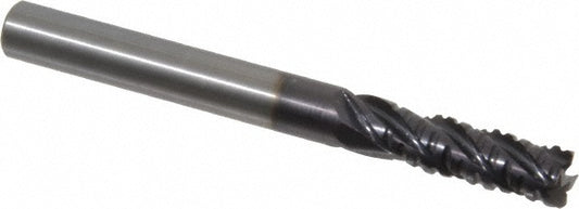 Guhring 9030810063500 Roughing End Mill 1/4" Dia, 4 Flute, Single End, Solid Carbide