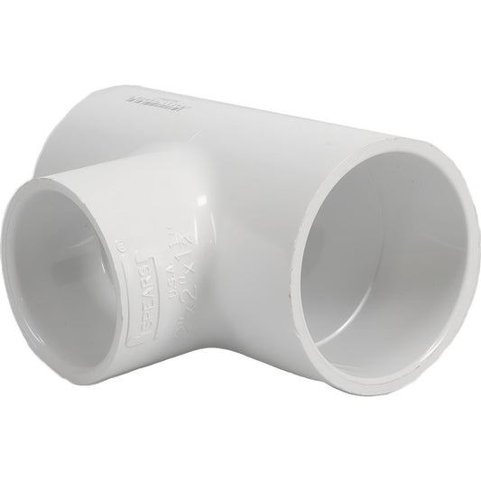 Value Collection 401-251 2 x 2 x 1-1/2" PVC Plastic Pipe Reducing Tee