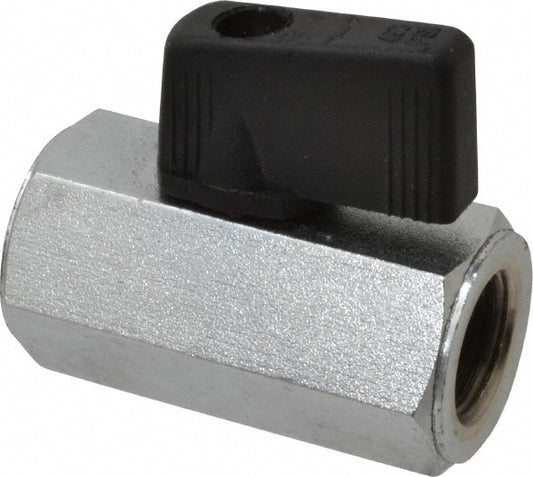 Midwest Control CBVP-25 Miniature Manual Ball Valve 1/4" Pipe, Full Port