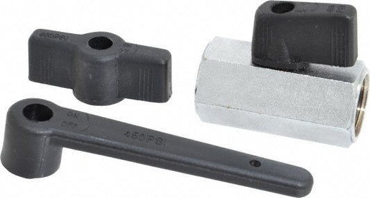 Midwest Control CBVP-33 Miniature Manual Ball Valve 3/8" Pipe, Standard Port