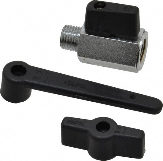 Midwest Control CMVP-25 Miniature Manual Ball Valve 1/4" Pipe, Full Port