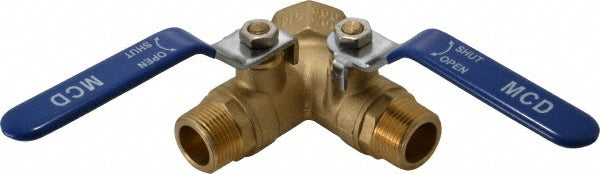 Midwest Control MTW-7510 Standard Manual Ball Valve 3/4 x 1" Pipe, Standard Port