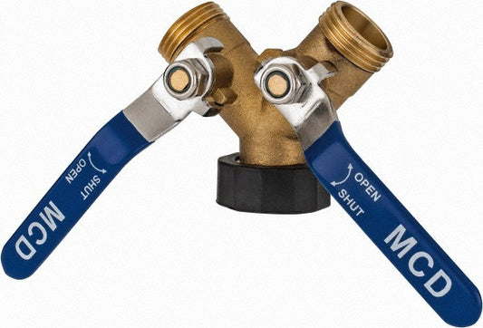 Midwest Control MTWG-7575 Garden Hose Coupler Female Swivel Nut to Male Hose, 3/4" FPT, Brass