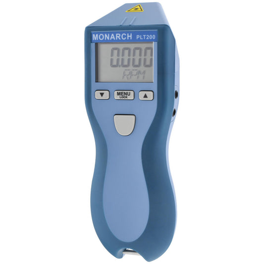 MONARCH INSTRUMENT 6125-010 Accurate up to 0.01 (Optical) and 1.0 (Contact), 0.001 to 10 RPM Resolution, Contact and Noncontact Tachometer