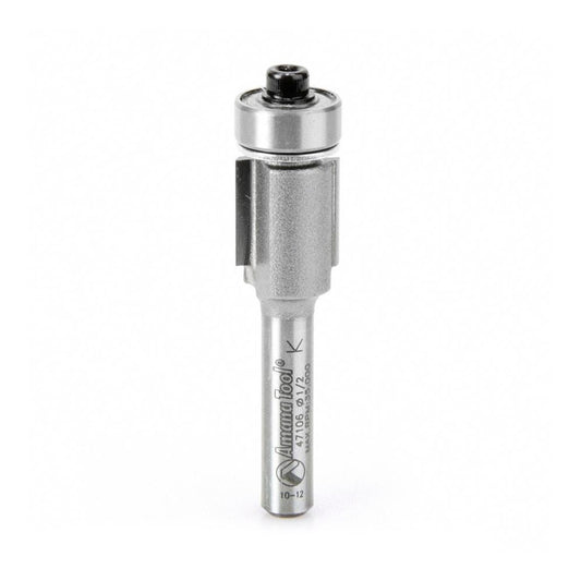 Amana Tool 47106 1/2" Diam, 1/2" LOC, 2 Flute Carbide-Tipped Edge Profile Flush Trim Router Bit