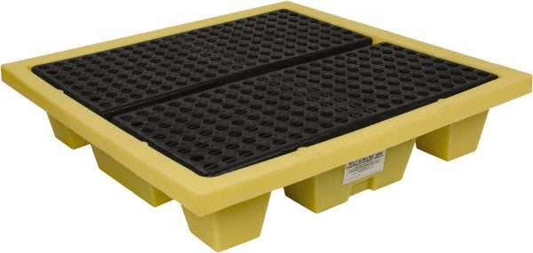 Enpac 5400-YE Spill Pallet  4 Drum,  66.00 gal,  6000.0 lb,  Plastic