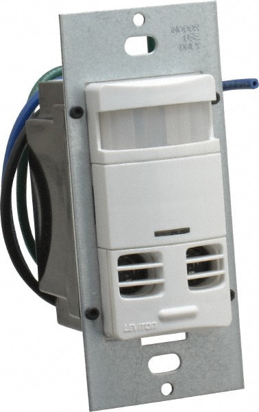 Leviton OSSMT-GDW 2,400 Square Ft. Coverage, Infrared and Ultrasonic Occupancy Sensor Wall Switch